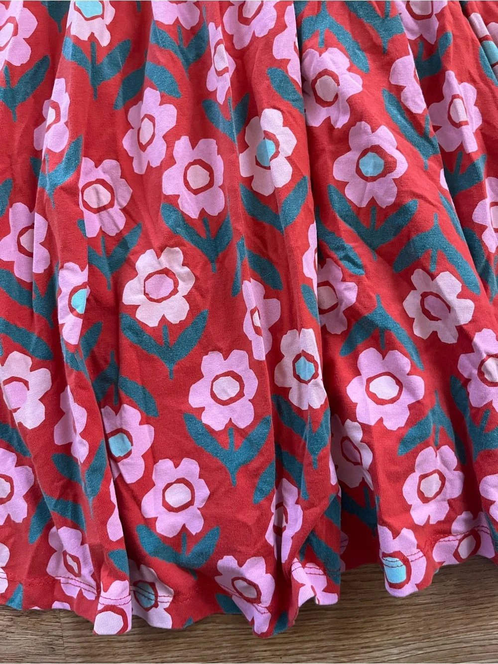 Hanna Andersson Red Floral Long-Sleeve Dress - Picture 6 of 6